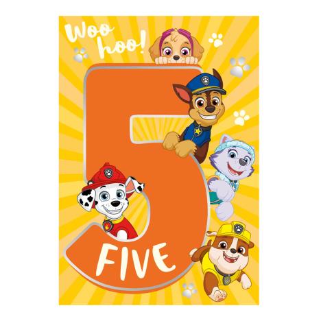 Paw Patrol 5th Birthday Card £2.10